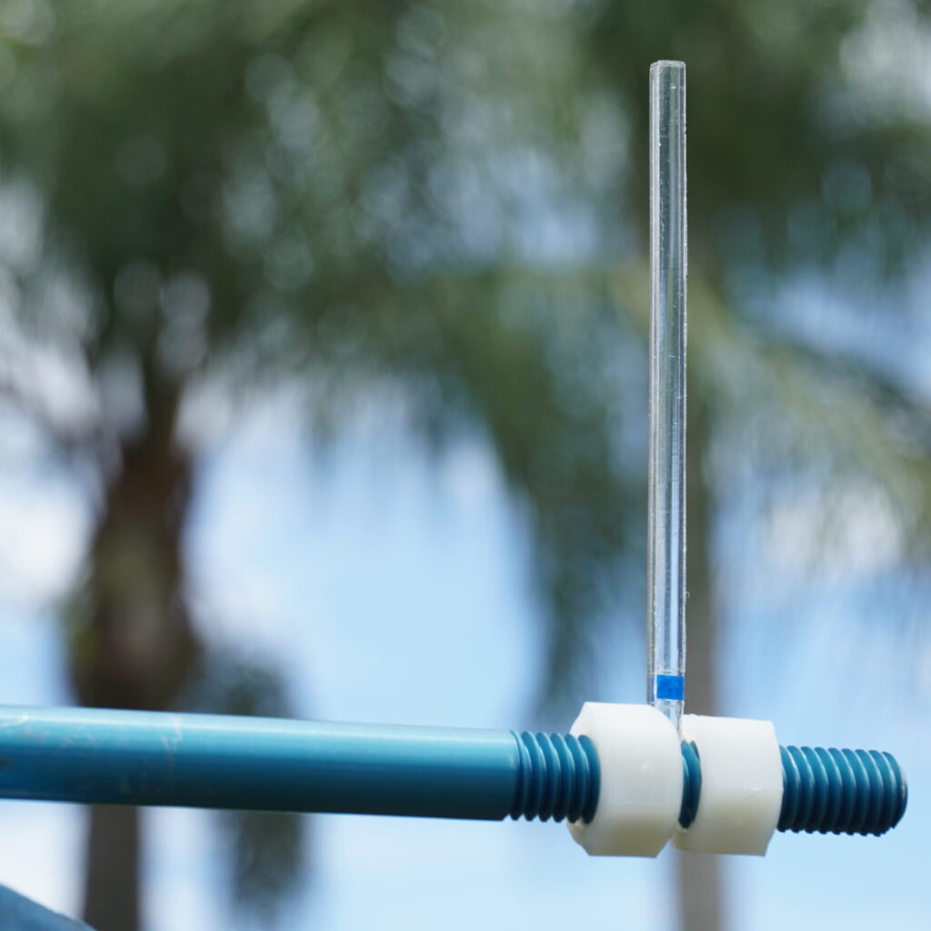 acrylic rod impinger teflon droplet testing